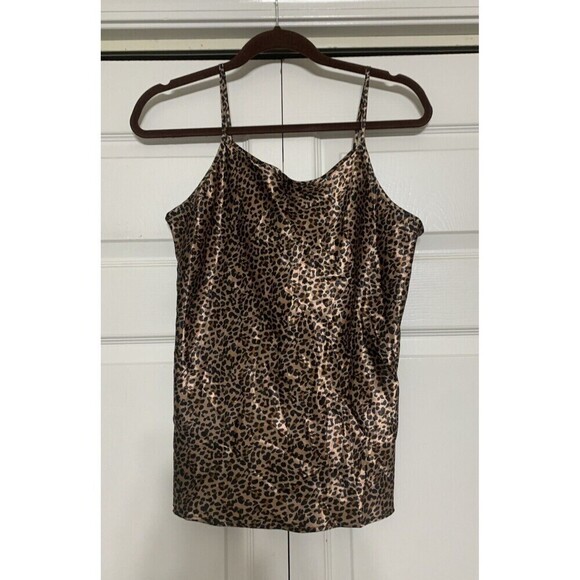 NWT Emme Jordan Animal Leopard Print Cami Top / Tank Whimsygoth Size L (FF13) - Picture 1 of 6